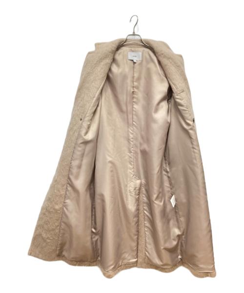 HYKE（ハイク）HYKE (ハイク) モヘアダブルブレストコート ベージュ サイズ:1の古着・服飾アイテム