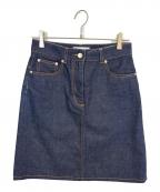 Ferragamoフェラガモ）の古着「Denim Mini Skirt」｜インディゴ
