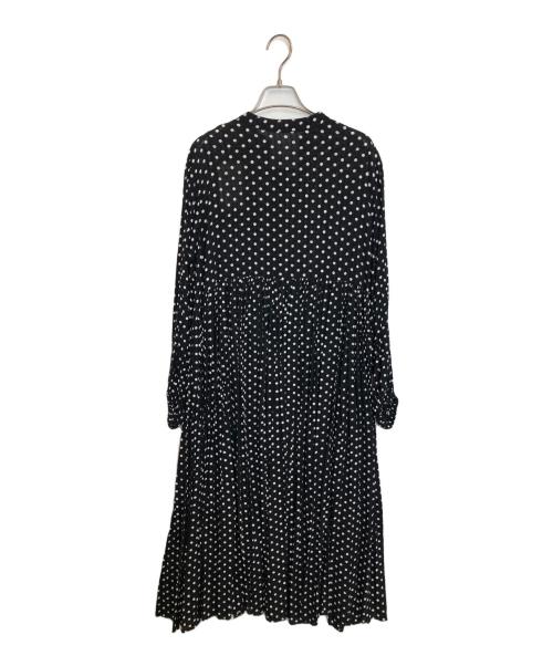 BEARDSLEY（ビアズリー）BEARDSLEY (ビアズリー) ドットギャザーワンピース ブラック サイズ:1 未使用品の古着・服飾アイテム