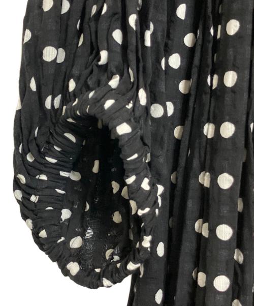 BEARDSLEY（ビアズリー）BEARDSLEY (ビアズリー) ドットギャザーワンピース ブラック サイズ:1 未使用品の古着・服飾アイテム