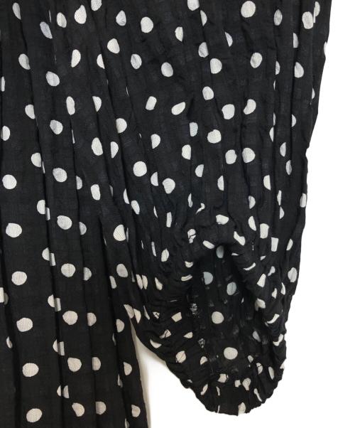 BEARDSLEY（ビアズリー）BEARDSLEY (ビアズリー) ドットギャザーワンピース ブラック サイズ:1 未使用品の古着・服飾アイテム