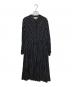 BEARDSLEY（ビアズリー）の古着「ドットギャザーワンピース」｜ブラック