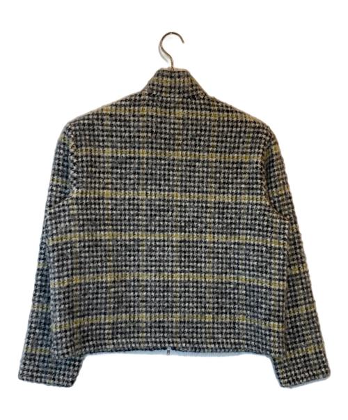 OUR LEGACY（アワーレガシー）OUR LEGACY (アワーレガシー) SHRUNKEN FULLZIP POLO Prenzlauer Houndstooth グレー サイズ:４４の古着・服飾アイテム