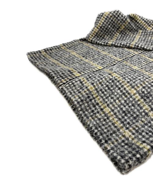 OUR LEGACY（アワーレガシー）OUR LEGACY (アワーレガシー) SHRUNKEN FULLZIP POLO Prenzlauer Houndstooth グレー サイズ:４４の古着・服飾アイテム