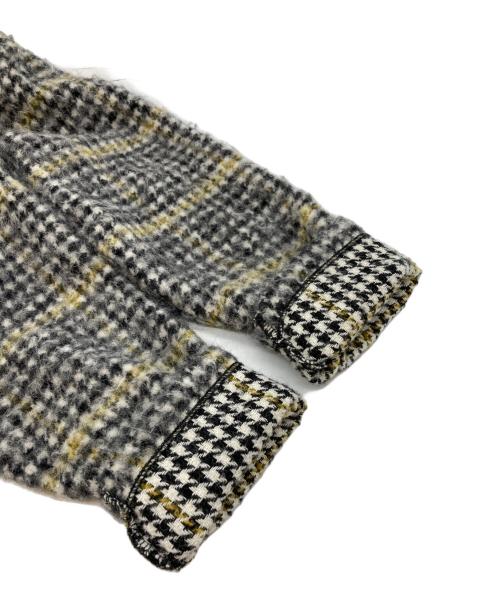 OUR LEGACY（アワーレガシー）OUR LEGACY (アワーレガシー) SHRUNKEN FULLZIP POLO Prenzlauer Houndstooth グレー サイズ:４４の古着・服飾アイテム