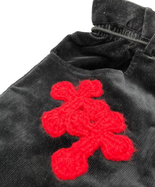 SYUMAN.（シュウマン）SYUMAN. (シュウマン) Ravioli Easy Trousers Type Velours ブラック サイズ:１の古着・服飾アイテム