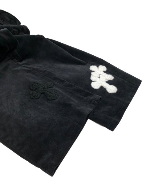 SYUMAN.（シュウマン）SYUMAN. (シュウマン) Ravioli Easy Trousers Type Velours ブラック サイズ:１の古着・服飾アイテム