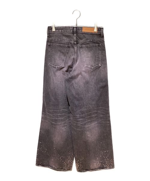 masu（エムエーエスユー）masu (エムエーエスユー) 24AW BOYS STARDUST BAGGY JEANS ブラックピンク サイズ:44の古着・服飾アイテム