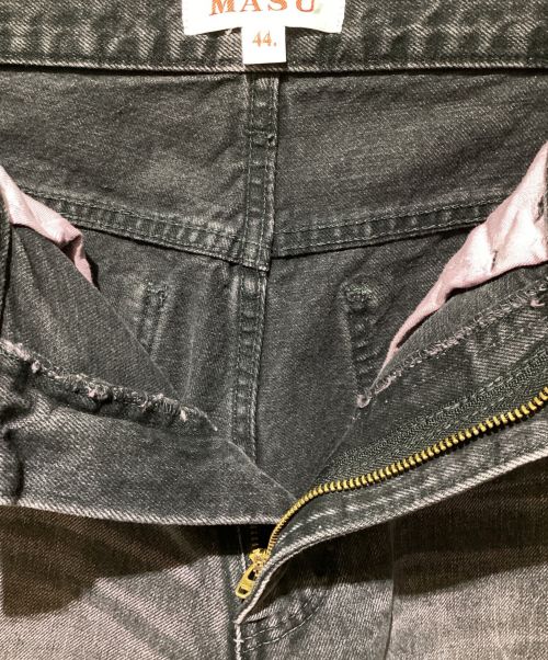 masu（エムエーエスユー）masu (エムエーエスユー) 24AW BOYS STARDUST BAGGY JEANS ブラックピンク サイズ:44の古着・服飾アイテム