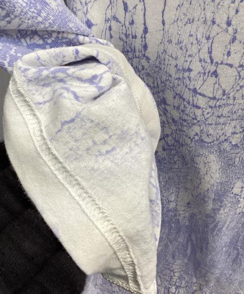 Acne studios（アクネ ストゥディオス）Acne studios (アクネ ストゥディオス) プラスタープリントTシャツ ブルー×ホワイト サイズ:xxsの古着・服飾アイテム