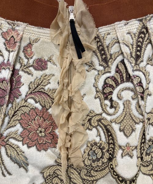 D&G（ディーアンドジー）D&G (ディーアンドジー) ジャガードスカート ベージュ サイズ:40 未使用品の古着・服飾アイテム