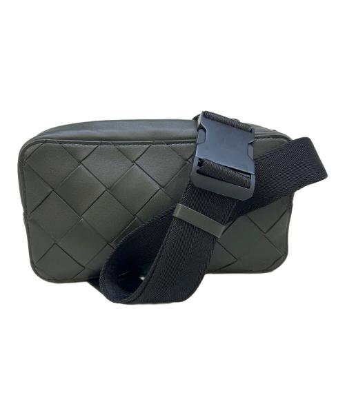 BOTTEGA VENETA（ボッテガベネタ）BOTTEGA VENETA (ボッテガベネタ) イントレチャート ビッグ ベルトバッグ オリーブの古着・服飾アイテム