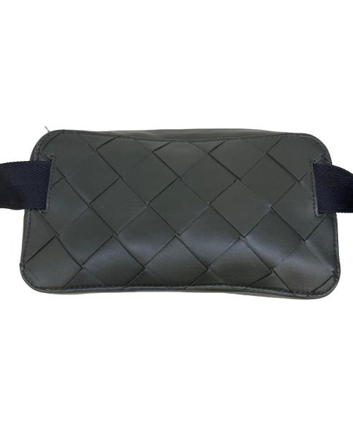 BOTTEGA VENETA（ボッテガベネタ）BOTTEGA VENETA (ボッテガベネタ) イントレチャート ビッグ ベルトバッグ オリーブの古着・服飾アイテム