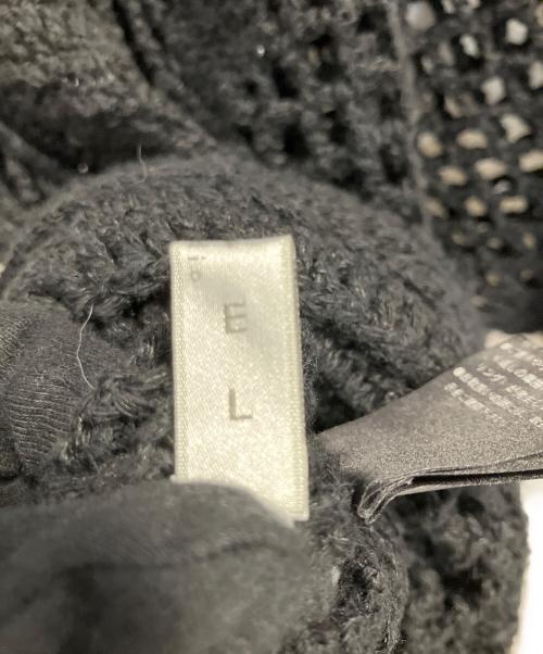 HAVEL studio（ハーヴェル スタジオ）HAVEL studio (ハーヴェル スタジオ) L'appartement (アパルトモン) LINEN CROCHET PILLOVER ブラック サイズ:SIZE 38の古着・服飾アイテム