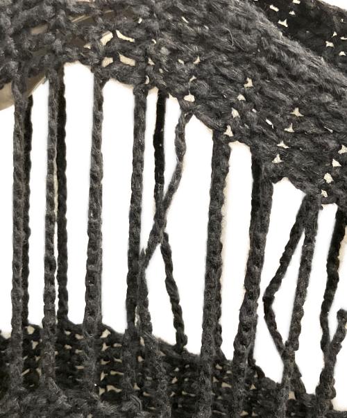 HAVEL studio（ハーヴェル スタジオ）HAVEL studio (ハーヴェル スタジオ) L'appartement (アパルトモン) LINEN CROCHET PILLOVER ブラック サイズ:SIZE 38の古着・服飾アイテム