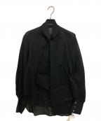 Whim Gazetteウィムガゼット）の古着「ボウタイブラウス」｜ブラック