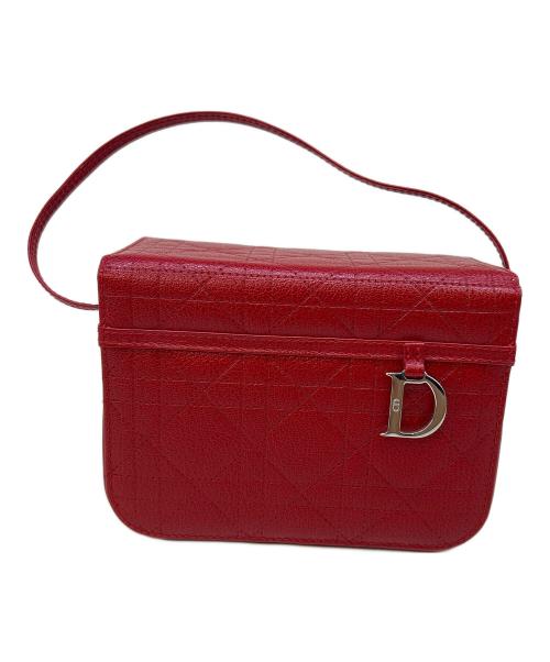 Christian Dior（クリスチャン ディオール）Christian Dior (クリスチャン ディオール) バニティバッグ レッドの古着・服飾アイテム
