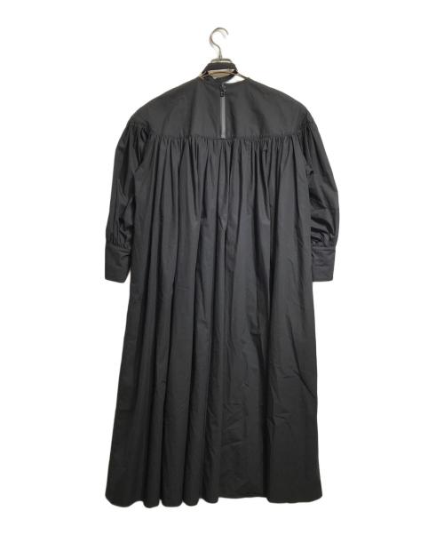 MORSE（モールス）MORSE (モールス) コットンロングワンピース ブラック サイズ:Fの古着・服飾アイテム