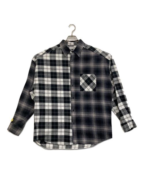 FREAK'S STORE（フリークスストア）FREAK'S STORE (フリークスストア) チェックネルシャツ ブラック サイズ:Lの古着・服飾アイテム