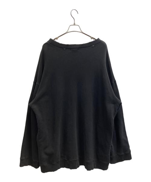 UNDERCOVER（アンダーカバー）UNDERCOVER (アンダーカバー) クラッシュ加工スウェット ブラック サイズ:3の古着・服飾アイテム