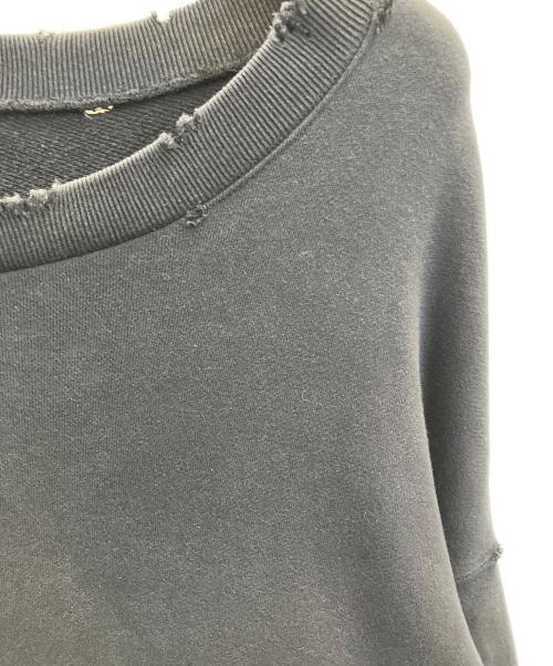 UNDERCOVER（アンダーカバー）UNDERCOVER (アンダーカバー) クラッシュ加工スウェット ブラック サイズ:3の古着・服飾アイテム
