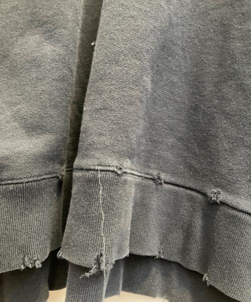 UNDERCOVER（アンダーカバー）UNDERCOVER (アンダーカバー) クラッシュ加工スウェット ブラック サイズ:3の古着・服飾アイテム
