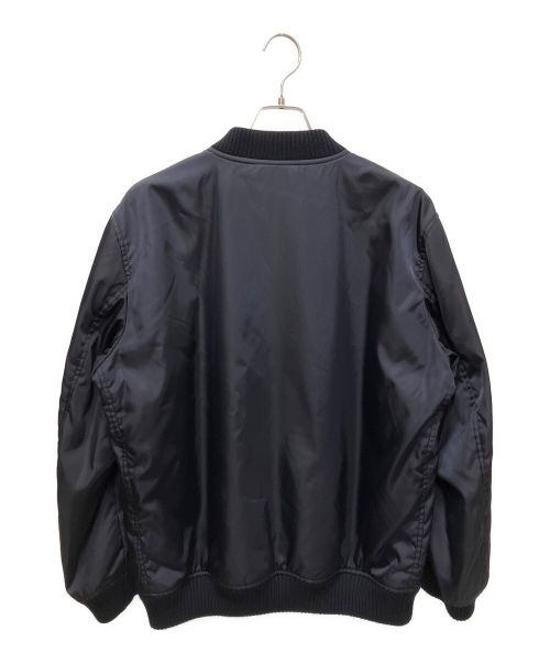 PRADA（プラダ）PRADA (プラダ) プレートボンバージャケット ネイビー サイズ:52の古着・服飾アイテム