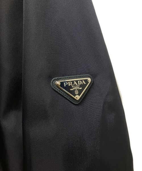 PRADA（プラダ）PRADA (プラダ) プレートボンバージャケット ネイビー サイズ:52の古着・服飾アイテム