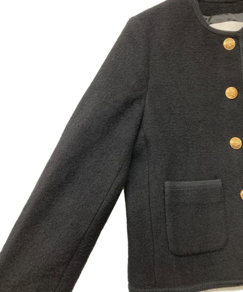 Dunst（ダンスト）Dunst (ダンスト) CLASSIC BOUCLE TWEED JACKET ブラック サイズ:Ｓの古着・服飾アイテム