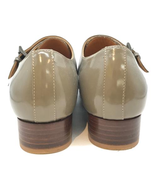 chausser（ショセ）chausser (ショセ) ダブルモンクストラップシューズ グレー サイズ:24の古着・服飾アイテム