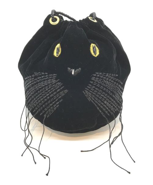 CAT IN DA HOUSE（キャット イン ダ ハウス）cat in da house (キャット イン ダ ハウス) クロネコキンチャク ブラックの古着・服飾アイテム