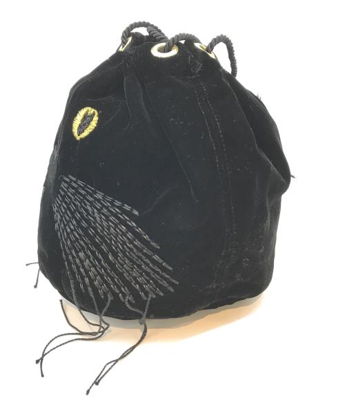 CAT IN DA HOUSE（キャット イン ダ ハウス）cat in da house (キャット イン ダ ハウス) クロネコキンチャク ブラックの古着・服飾アイテム