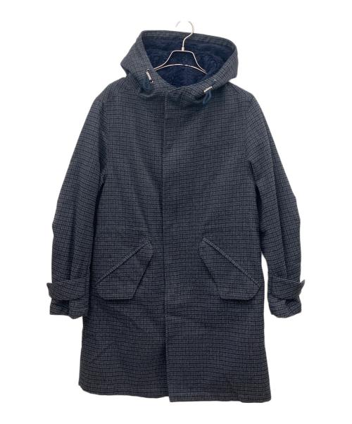 Slow Gun & Co.（スロウガン）Slow Gun & Co. (スロウガン) フーデッドコート グレー×ネイビー サイズ:SIZE2の古着・服飾アイテム