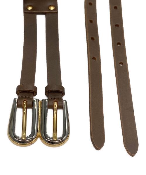 DOLCE & GABBANA（ドルチェ＆ガッバーナ）DOLCE & GABBANA (ドルチェ＆ガッバーナ) レザーベルト ブラウンの古着・服飾アイテム