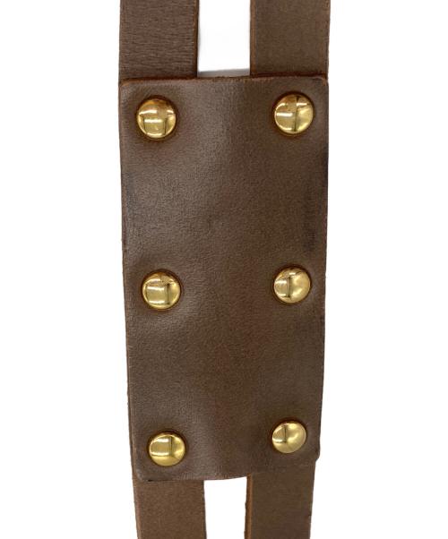 DOLCE & GABBANA（ドルチェ＆ガッバーナ）DOLCE & GABBANA (ドルチェ＆ガッバーナ) レザーベルト ブラウンの古着・服飾アイテム