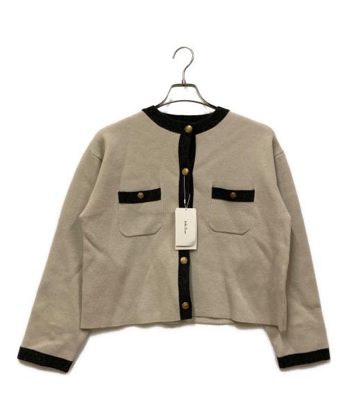 Mila Owen（ミラオーウェン）Mila Owen (ミラオーウェン) Ｗフェイス金釦カーデプルオーバー グレー サイズ:SIZE 0 未使用品の古着・服飾アイテム