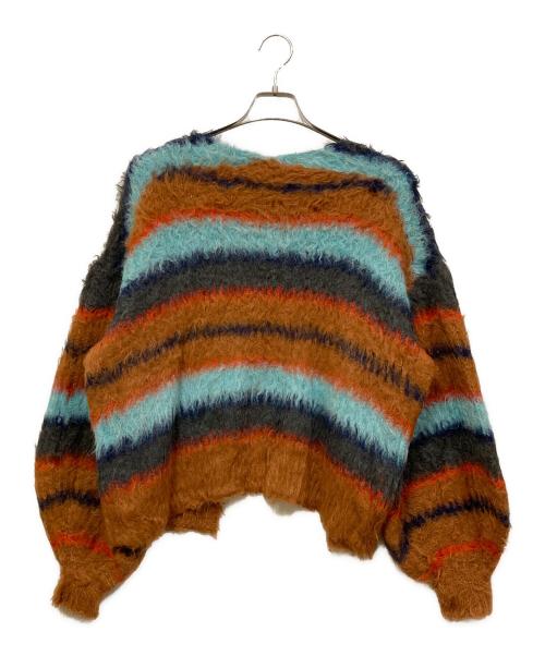 CHAROL（シャロル）charol (シャロル) ランダムボーダーニットカーディガン マルチカラー サイズ:SIZE Freeの古着・服飾アイテム