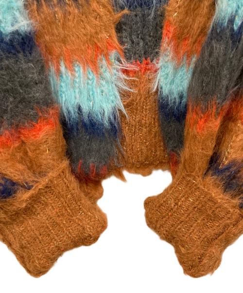 CHAROL（シャロル）charol (シャロル) ランダムボーダーニットカーディガン マルチカラー サイズ:SIZE Freeの古着・服飾アイテム