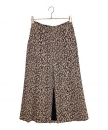 ADEAM（アディアム）の古着「ロングスカート」｜ピンクベージュ