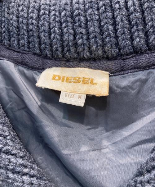 DIESEL（ディーゼル）DIESEL (ディーゼル) ニットジャケット ネイビー サイズ:Ｍの古着・服飾アイテム