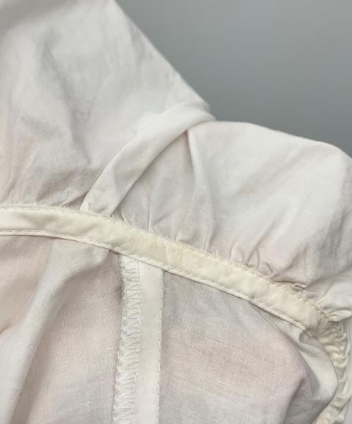 CITYSHOP（シティショップ）CITYSHOP (シティショップ) LACE-UP SMOCK：ブラウス ホワイト サイズ:‐の古着・服飾アイテム