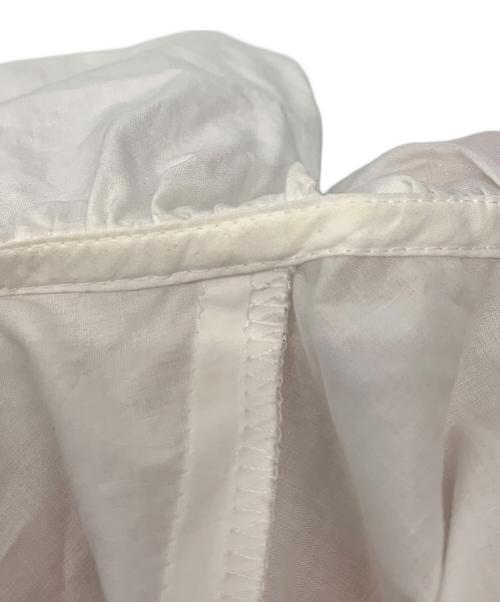 CITYSHOP（シティショップ）CITYSHOP (シティショップ) LACE-UP SMOCK：ブラウス ホワイト サイズ:‐の古着・服飾アイテム