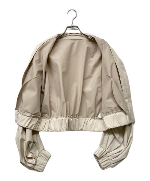 ELENDEEK（エレンディーク）ELENDEEK (エレンディーク) GATHER SLEEVE MA-1 ベージュ サイズ:Freeの古着・服飾アイテム