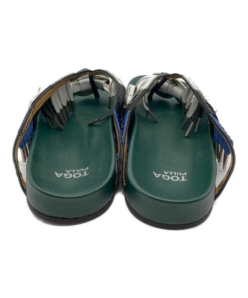 TOGA PULLA（トーガ プルラ）TOGA PULLA (トーガ プルラ) メタルトングサンダル グリーン サイズ:SIZE37の古着・服飾アイテム