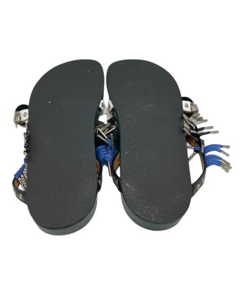 TOGA PULLA（トーガ プルラ）TOGA PULLA (トーガ プルラ) メタルトングサンダル グリーン サイズ:SIZE37の古着・服飾アイテム