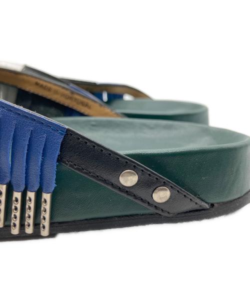 TOGA PULLA（トーガ プルラ）TOGA PULLA (トーガ プルラ) メタルトングサンダル グリーン サイズ:SIZE37の古着・服飾アイテム