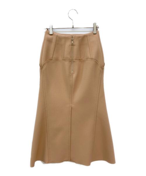 N°21（ヌメロヴェントゥーノ）N°21 (ヌメロヴェントゥーロ) スカート ベージュ サイズ:36の古着・服飾アイテム