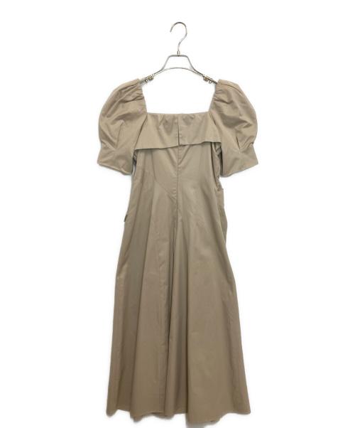 HER LIP TO（ハーリップトゥ）HER LIP TO (ハーリップトゥ) Troncais Puff Sleeve Dress ベージュ サイズ:S 未使用品の古着・服飾アイテム