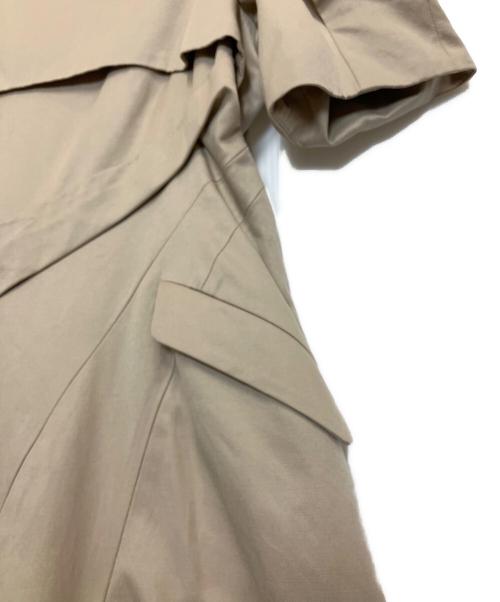 HER LIP TO（ハーリップトゥ）HER LIP TO (ハーリップトゥ) Troncais Puff Sleeve Dress ベージュ サイズ:S 未使用品の古着・服飾アイテム