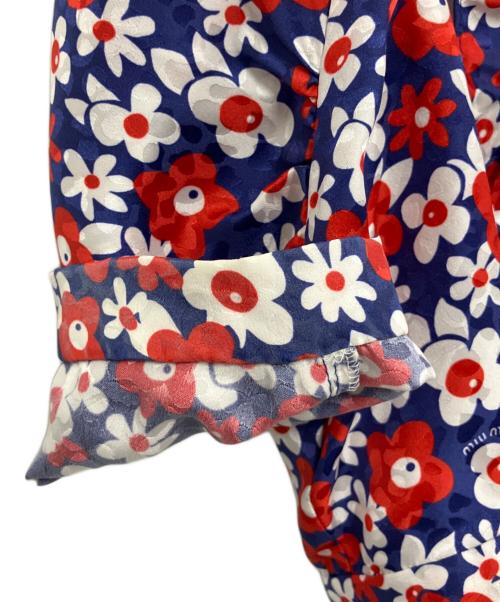 MIU MIU（ミュウミュウ）MIU MIU (ミュウミュウ) ブラウス ブルー サイズ:38の古着・服飾アイテム